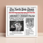 Photo Collage Christmas Santa Merry Christmas Poster<br><div class="desc">Extra Extra read all about it. The North Pole Times brings you the latest and greatest news articles from the North Pole, Greetings to everyone with this loveable and fun way to send Merry Christmas and Happy Holidays greetings to you and yours. This design allows you to add so much...</div>