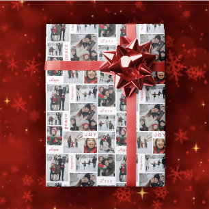 Photo Collage Christmas Wrapping Paper