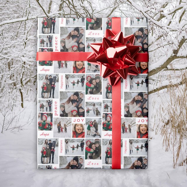 Photo Collage Christmas Wrapping Paper (Creator Uploaded)