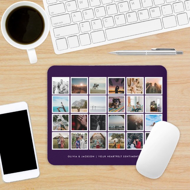 Photo Collage Custom Colour Mouse Pad (Creator Uploaded)