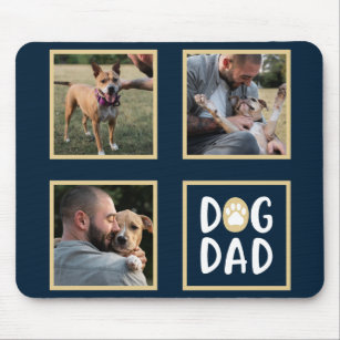 Photo Collage Dog Dad Mouse Pad
