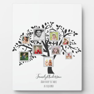 Photo Collage Family Tree Template Personalised Plaque