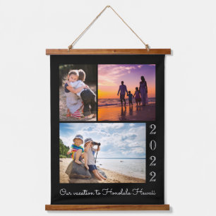 Photo Collage   Family Vacation Memento Keepsake Hanging Tapestry
