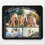 Photo Collage | Family Vacation / Reunion Album Mo Mouse Pad<br><div class="desc">Create a beautiful keepsake reminder of a lovely vacation or family reunion on a stunning vibrantly printed mousepad that you can enjoy every day. Add 3 favourite photos and any text to capture the moments forever in a lovely image collage mouse pad for keeping or gifting. This one has a...</div>