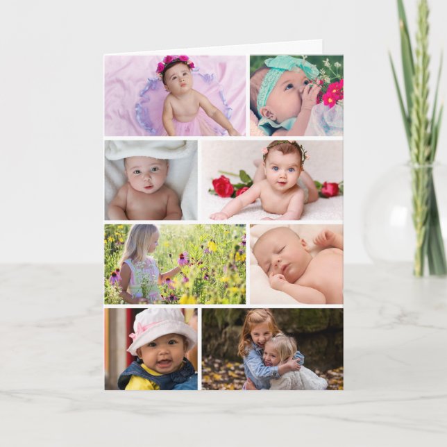 Photo Collage Father's Day Card (Front)