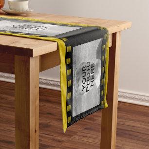Photo Collage Film Strip Movie Reel Short Table Runner