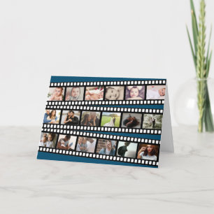 Photo Collage Film Strip Personalised DIY Custom Card