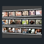 Photo Collage Film Strip Personalised DIY Custom Poster<br><div class="desc">Photo Collage Film Strip Personalised DIY Custom poster/wall art from Ricaso .. ideal for keepsake gift ideas .. add your own photos and text</div>