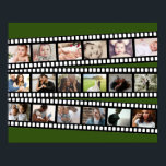 Photo Collage Film Strip Personalised DIY Custom Poster<br><div class="desc">Photo Collage Film Strip Personalised DIY Custom poster/wall art from Ricaso .. ideal for keepsake gift ideas .. add your own photos and text</div>