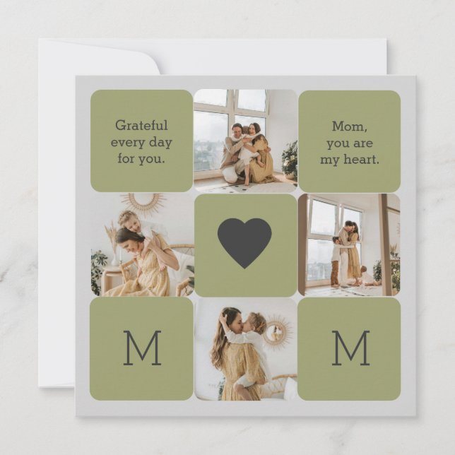 Photo Collage for Mum - Greeting Card (Front)
