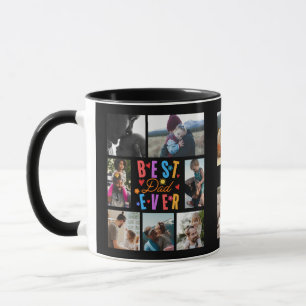 Photo Collage Fun Best Dad Ever Mug