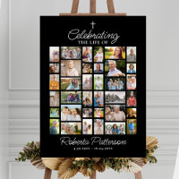 Photo Collage Funeral Celebration of Life Welcome