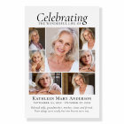 Photo Collage Funeral Welcome Sign 