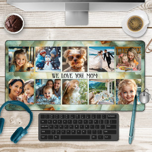 Photo Collage Geode Mineral Art  Desk Mat