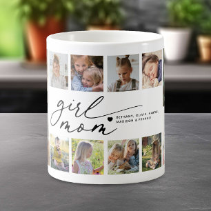 Photo Collage Girl Mom Coffee Mug
