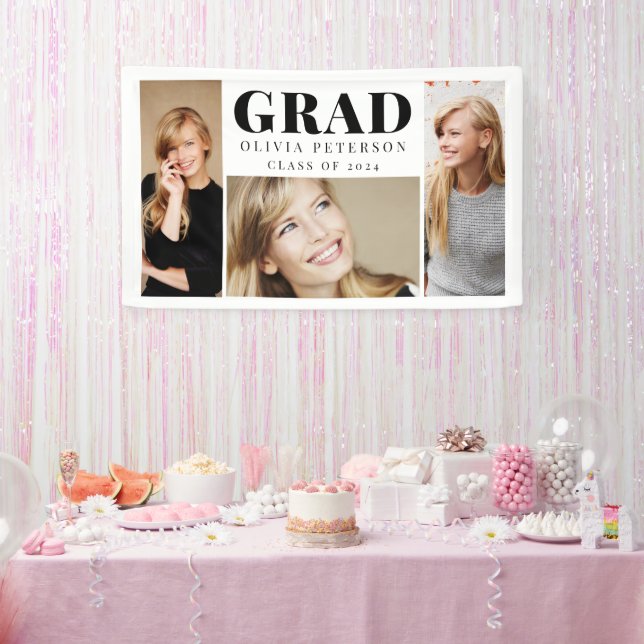 Photo Collage Graduate Class of 2023 Banner (Party)