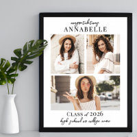 Photo Collage Graduation Party Sign