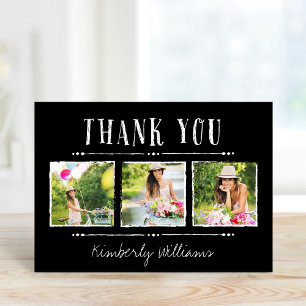 Photo Collage Graduation Thank You Card