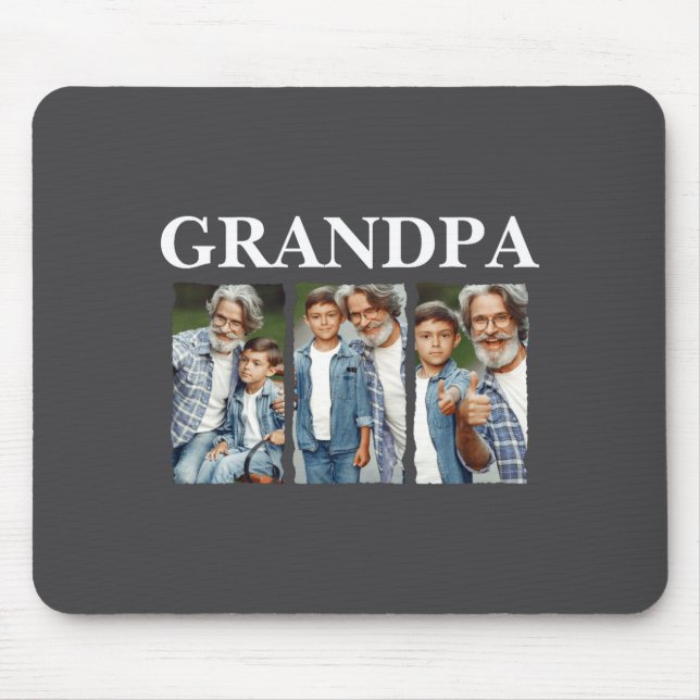 Photo Collage Grandpa D Gift  Mouse Pad (Front)