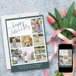 Photo Collage Happy Father's Day 7 Picture Holiday Card<br><div class="desc">Create your own Father's Day card with 7 of your favourite photos. The photo template is set up for you to add your pictures, which will be displayed in a photo collage of portrait, square / instagram and landscape formats. happy Father's Day is lettered in elegant handwritten script and you...</div>