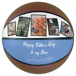Photo Collage Happy Father's Day Basketball