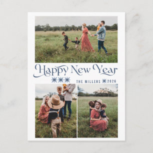 Photo Collage Happy New Year Holiday Postcards