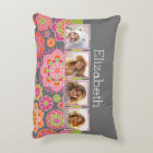 Photo Collage Hot Pink and Orange Flowers