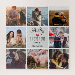 Photo Collage ''I Love You'' Valentine's Day Jigsaw Puzzle