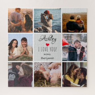 Photo Collage ''I Love You'' Valentine's Day Jigsaw Puzzle