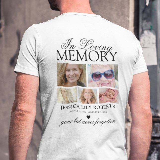 Photo Collage In Loving Memory T-Shirt (Creator Uploaded)