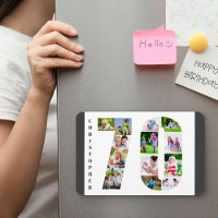 Photo Collage in Number 70 - 70th Birthday