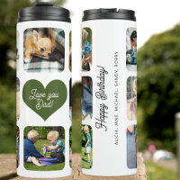 Photo collage love you dad text personalised