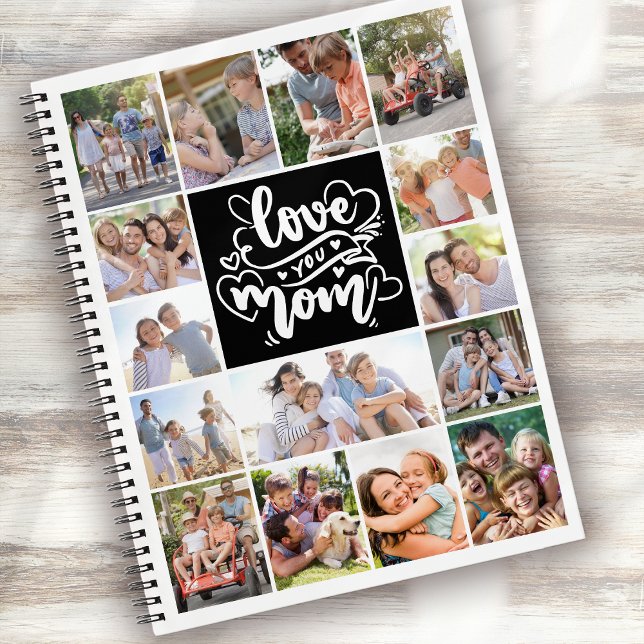 Photo Collage Love You Mum 15 Pictures Notebook (Creator Uploaded)