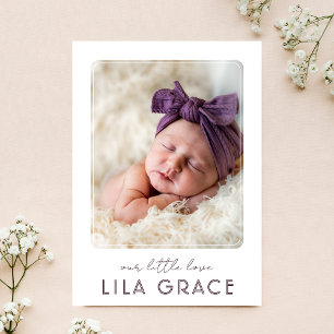 Photo Collage  Meet the Baby Modern Announcement