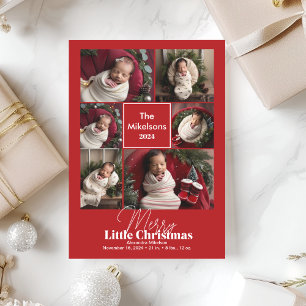 Photo Collage Merry Little Christmas Holiday Card