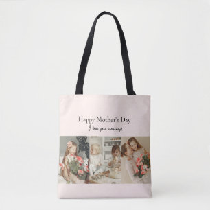 Photo Collage & Message - Personalised Gift Tote Bag