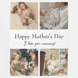 Photo Collage & Message - Personalized Gift    Fleece Blanket