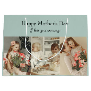 Photo Collage & Message - Personalized Gift    Large Gift Bag
