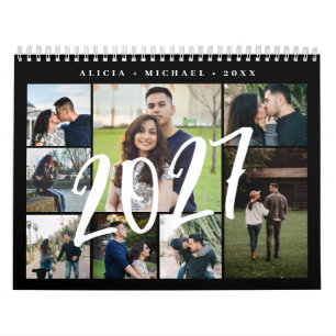 Photo collage modern create your own template calendar