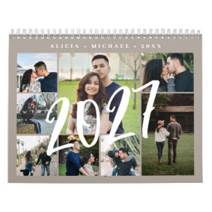 Photo collage modern create your own template calendar