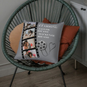 Photo Collage Movie Strip Personalized DIY Custom Cushion