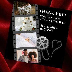Photo Collage Movie Strip Thank You Card