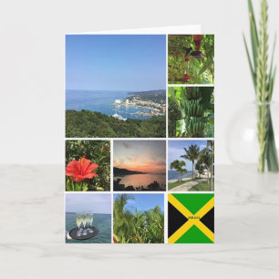 Photo Collage of Jamaica Card