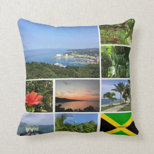 Photo Collage of Jamaica Cushion