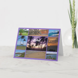 Photo Collage of Oahu, Hawaii Card