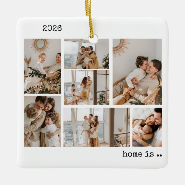 Photo Collage Ornament (Front)