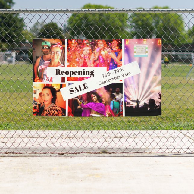 Photo Collage Party Images Sale Banner (Insitu)