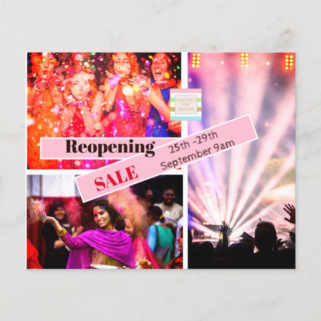 Photo Collage Party Images Sale Flyer (Front)