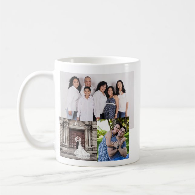 PHOTO COLLAGE PERSONAALIZED COFFEE MUG (Left)