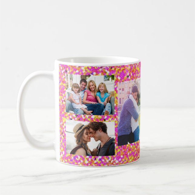 Photo Collage Personalised Coffee Mug (Left)